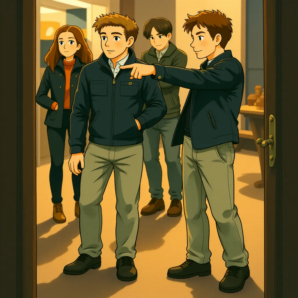 Brad Pitt and Chris Reid in Wolfs (2024) - Anime style