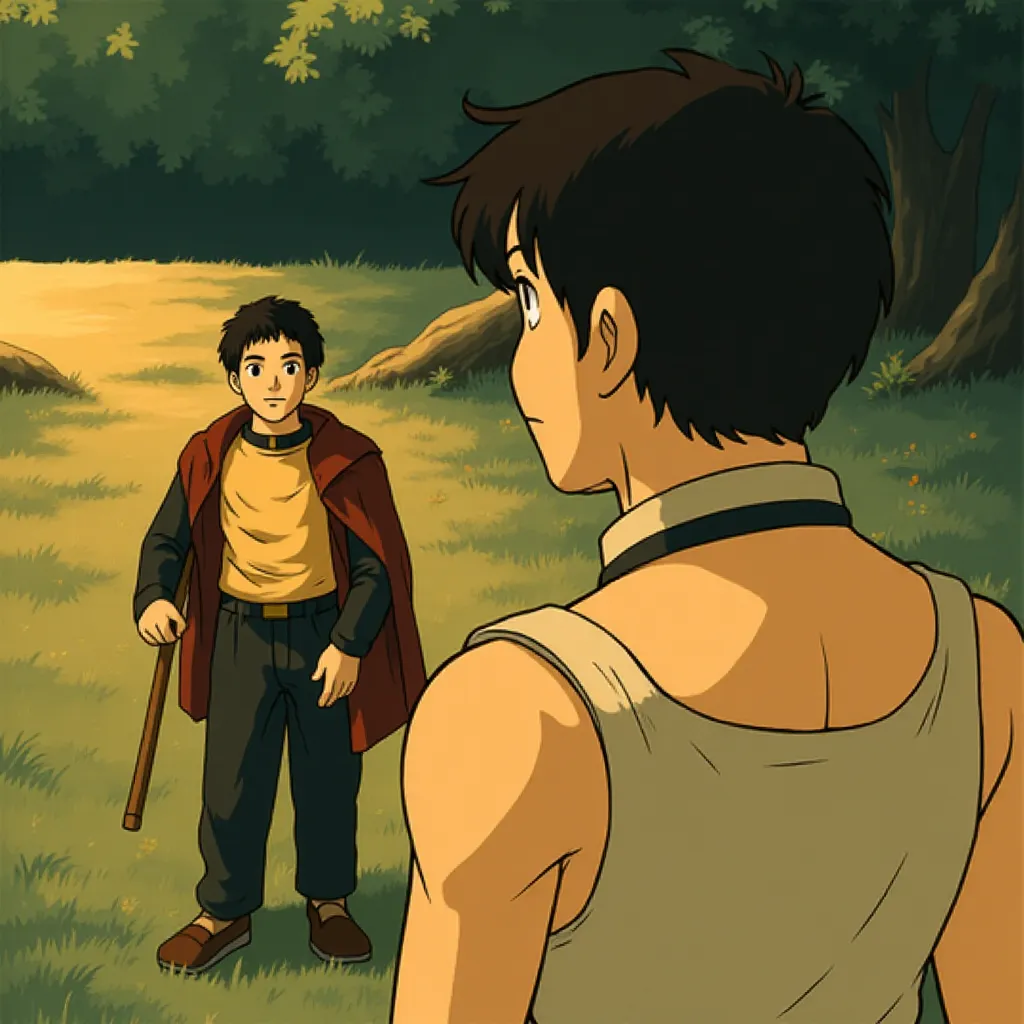 Gerard Butler and Rodrigo Santoro in 300 (2006) - Anime style
