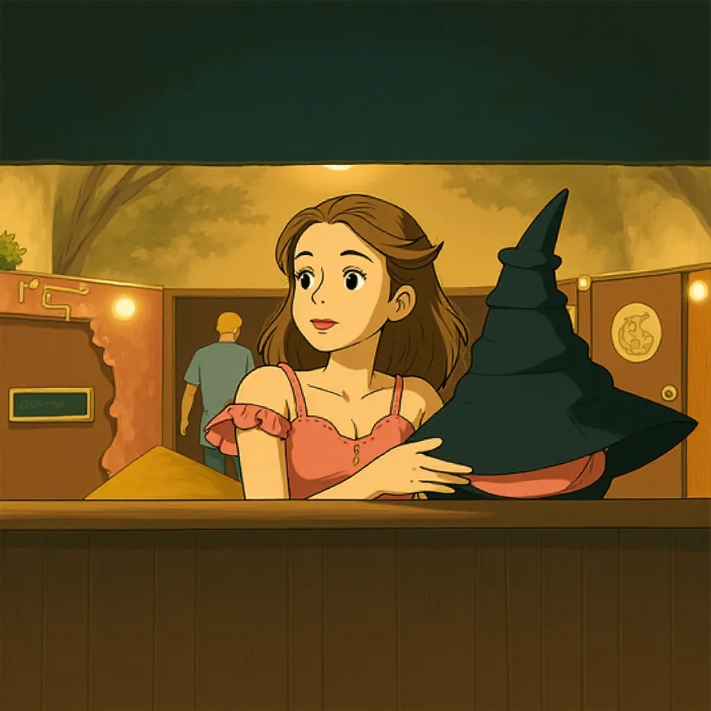 Ariana Grande in Wicked (2024) - Ghibli style