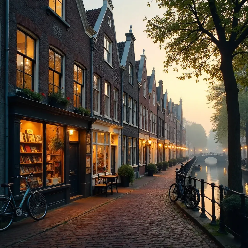 Canal Street Charm: Amsterdam Bookshop Facade