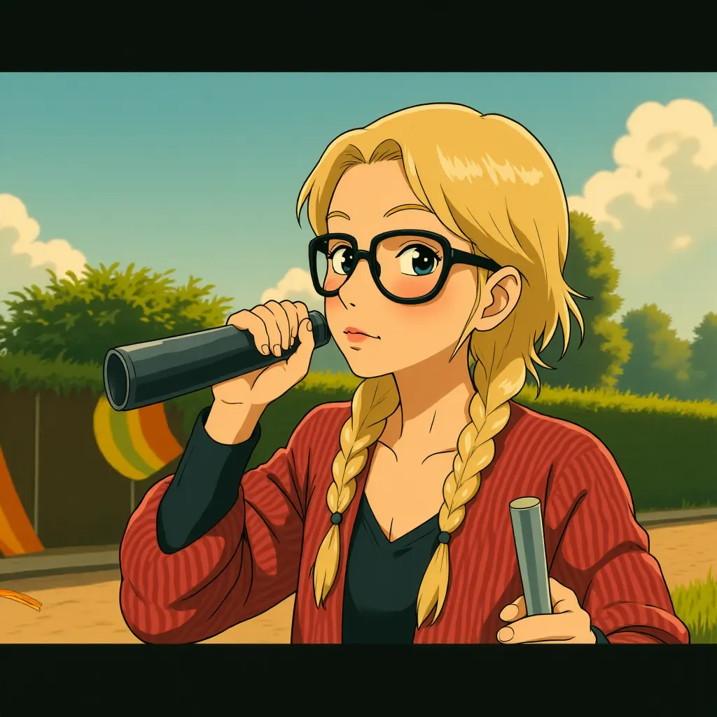 Alison Oliver in Saltburn (2023) - Anime style