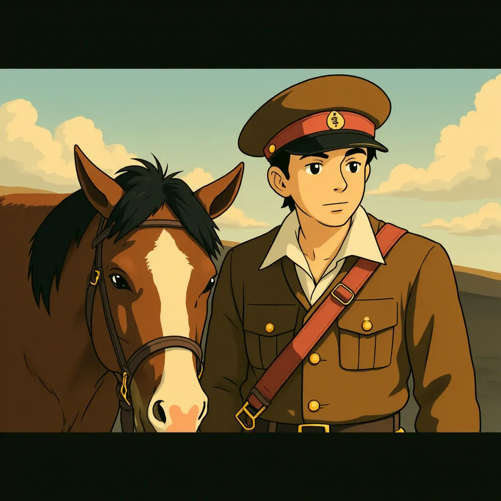 Tsuyoshi Ihara in Letters from Iwo Jima (2006) - Anime style