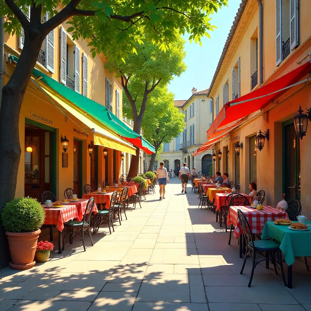 Sunny Café Day in Aix-en-Provence