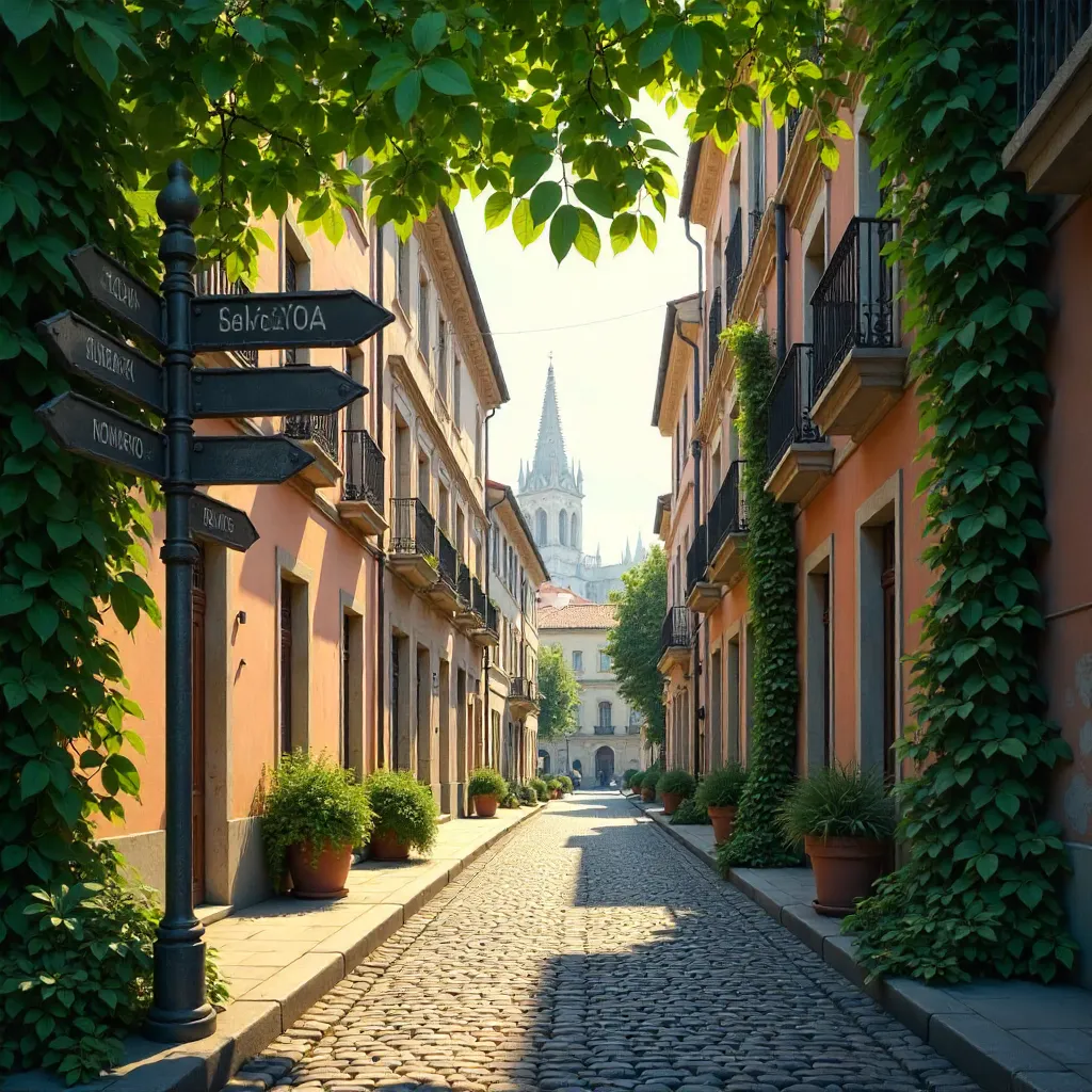 Lush Milan Street Sign Amid Greenery