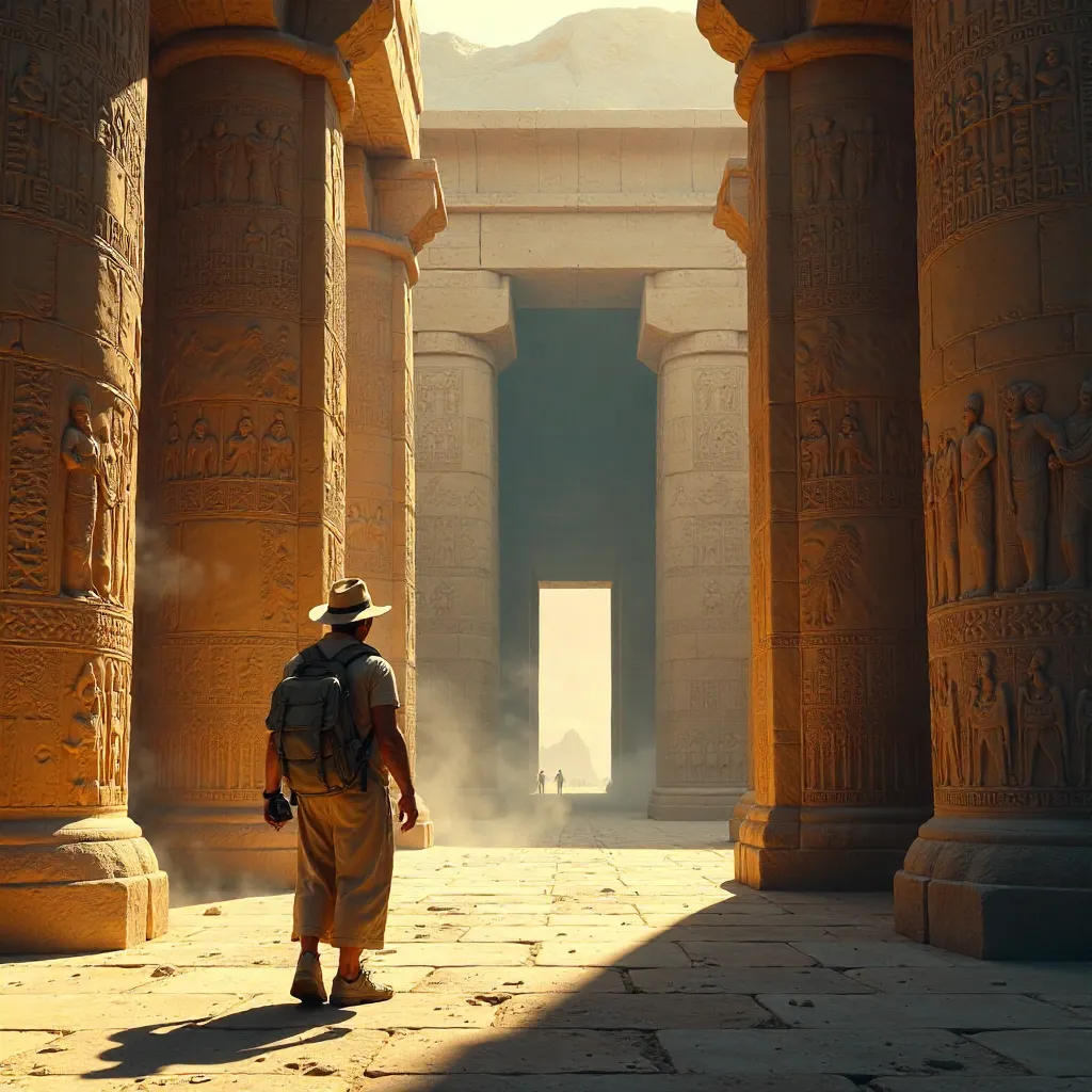 Entering the Temple of Hieroglyphs