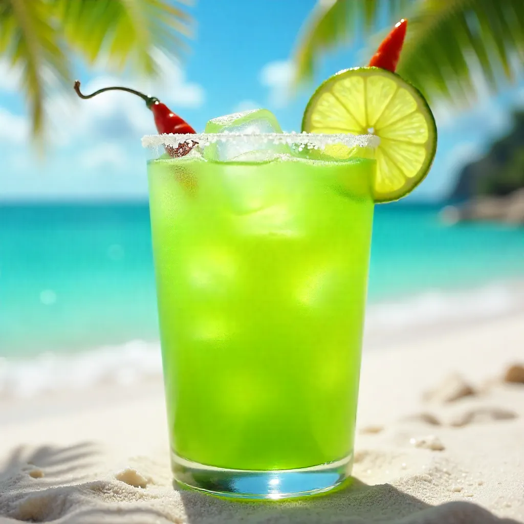 Sunlit Tropical Margarita by the Sunny Coast