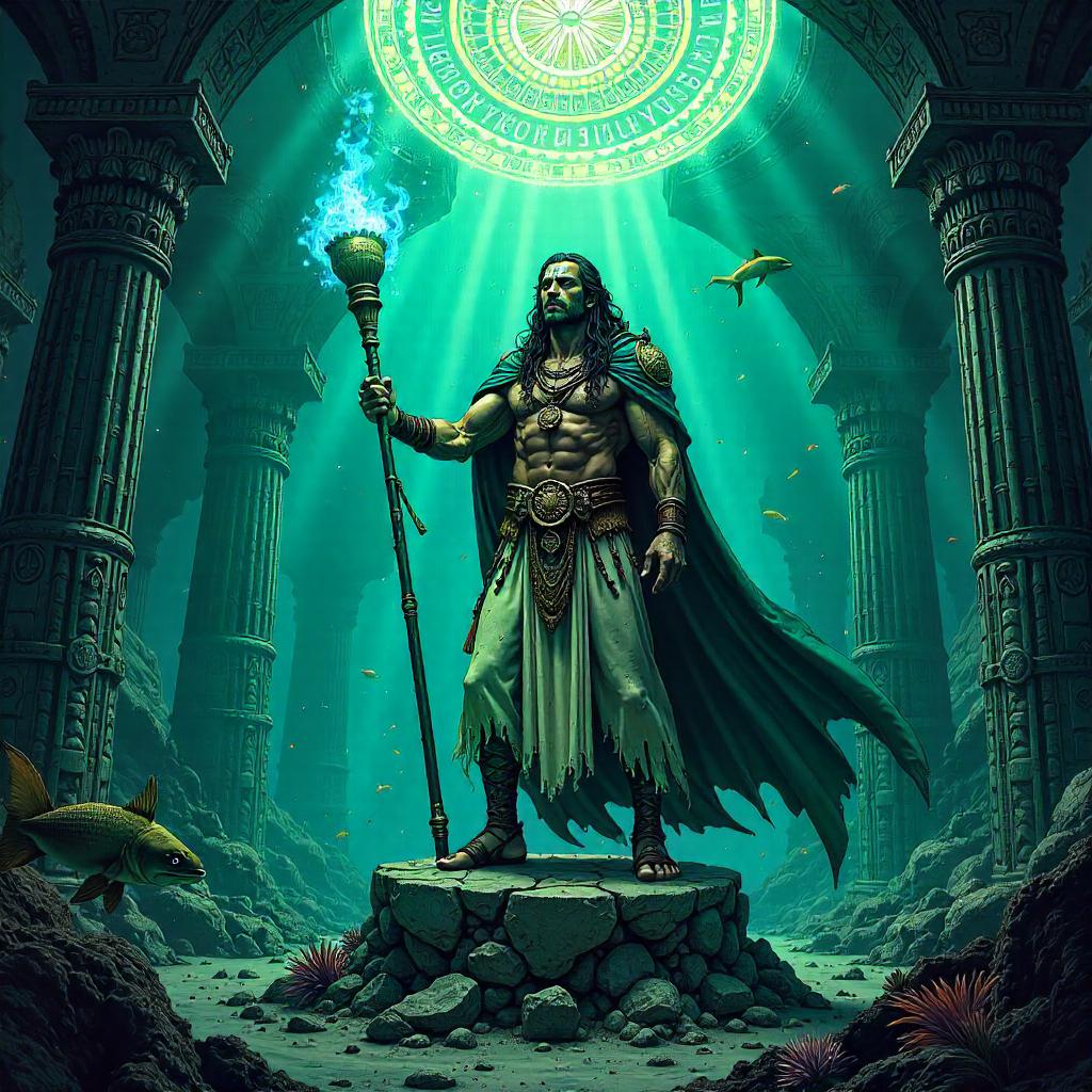 Atlantean Shaman, Comic Book Splash