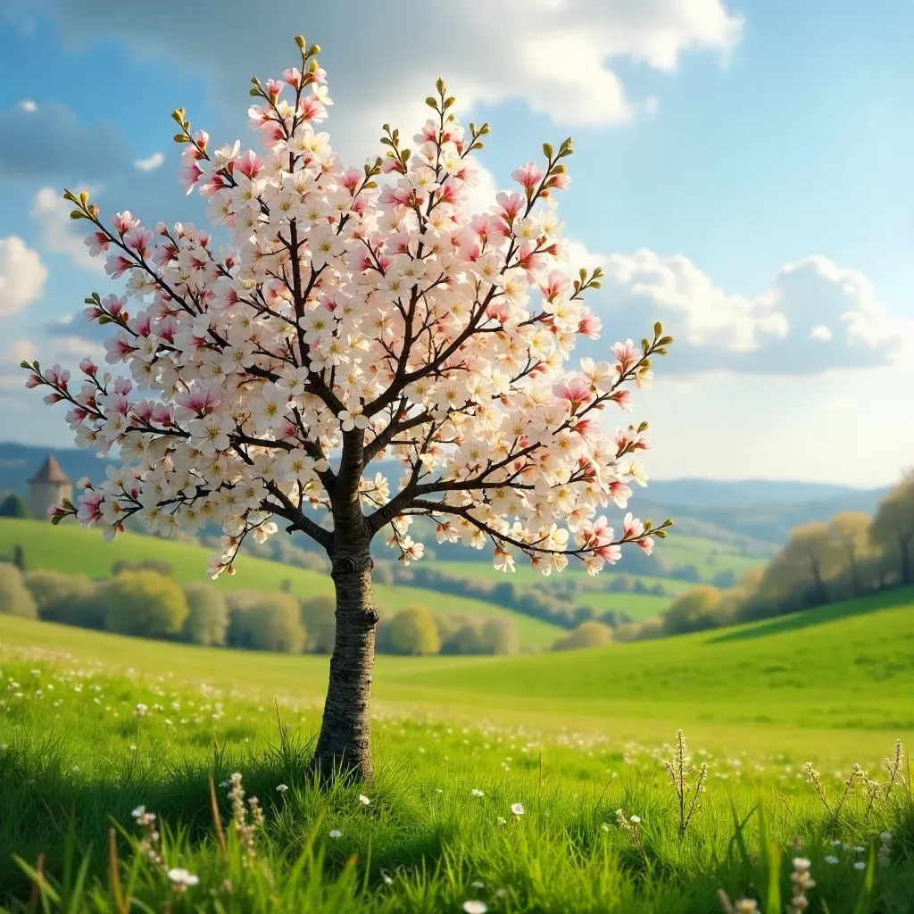 Spring Hawthorn in Nouvelle-Aquitaine, France