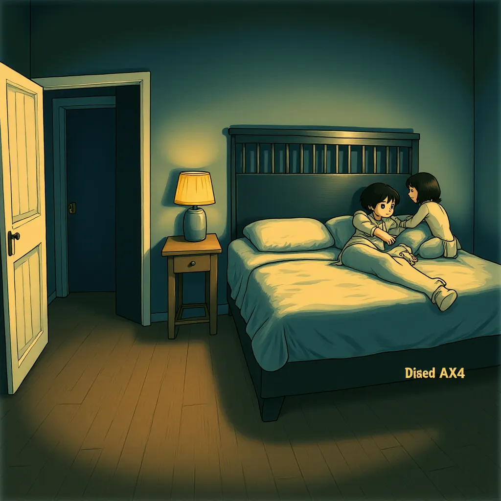 Katie Featherston and Micah Sloat in Paranormal Activity (2007) - Anime style