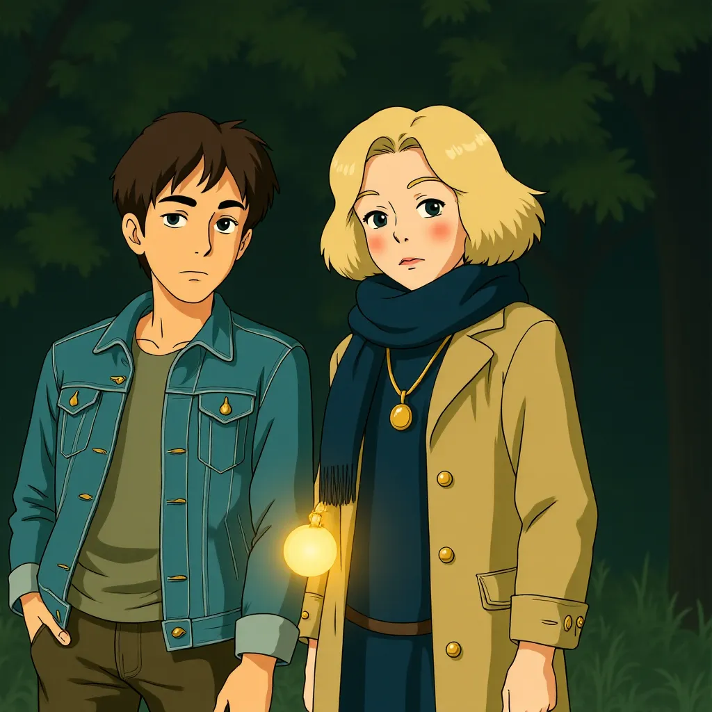 Helen Mirren and Henry Lloyd-Hughes in The Thursday Murder Club (2025) - Ghibli style