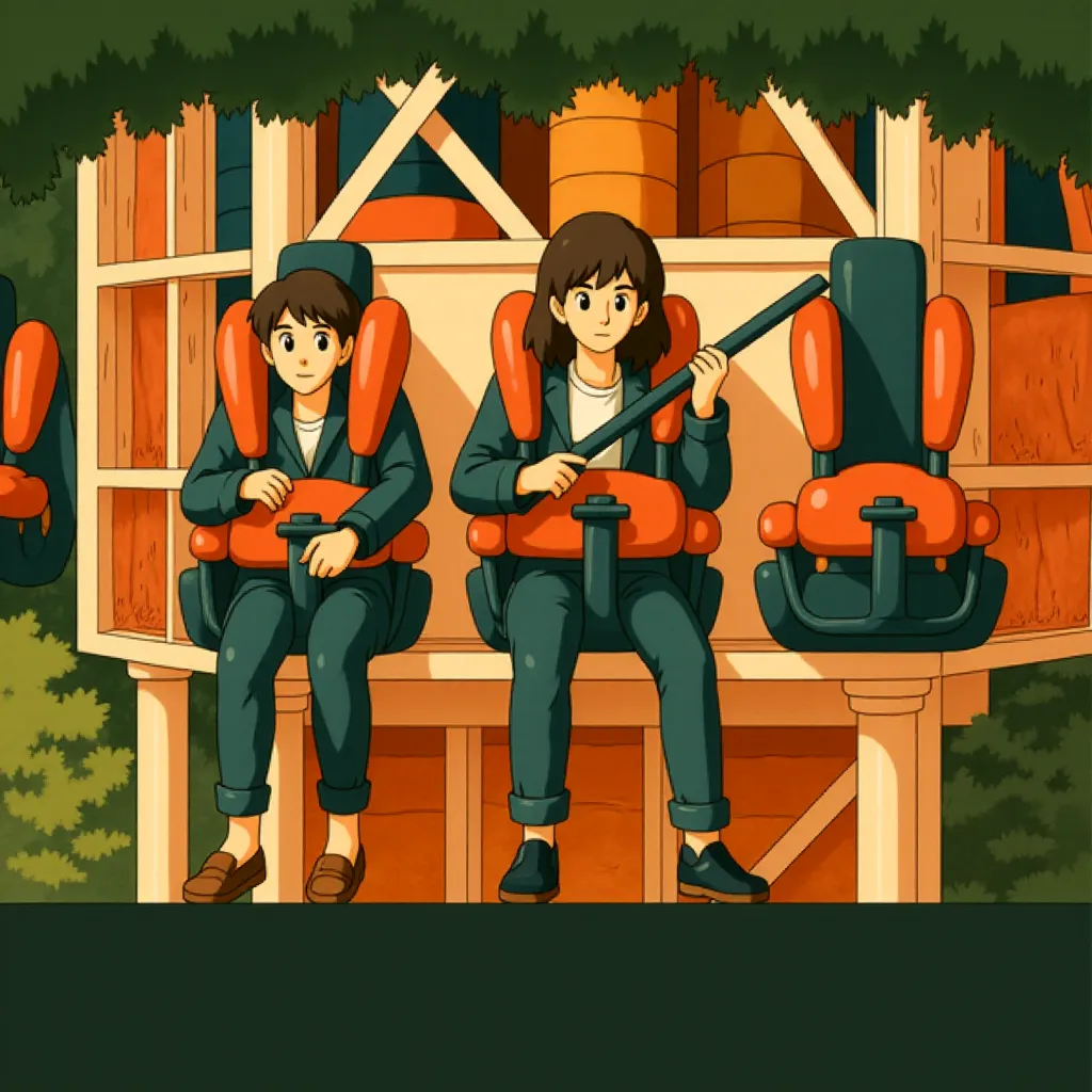Abigail Breslin and Emma Stone in Zombieland (2009) - Anime style