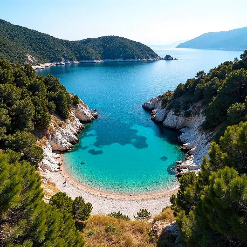 Aerial Drone Shot of Urla Cove, Izmir, Turkey
