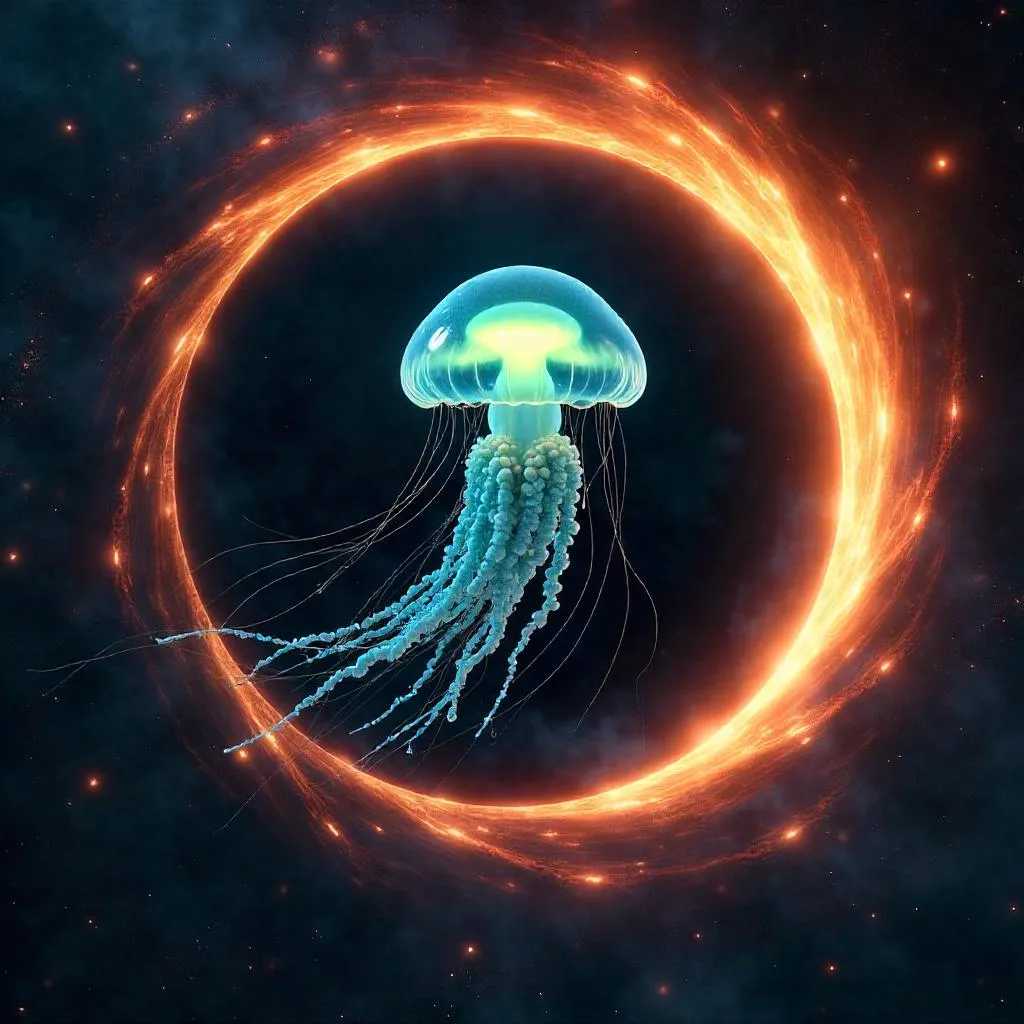 Jellyfish Beyond the Event Horizon