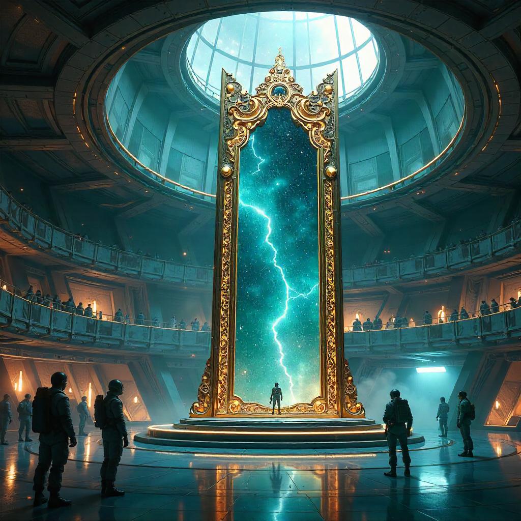 Magic Mirror in a Space Colony — Concept Art