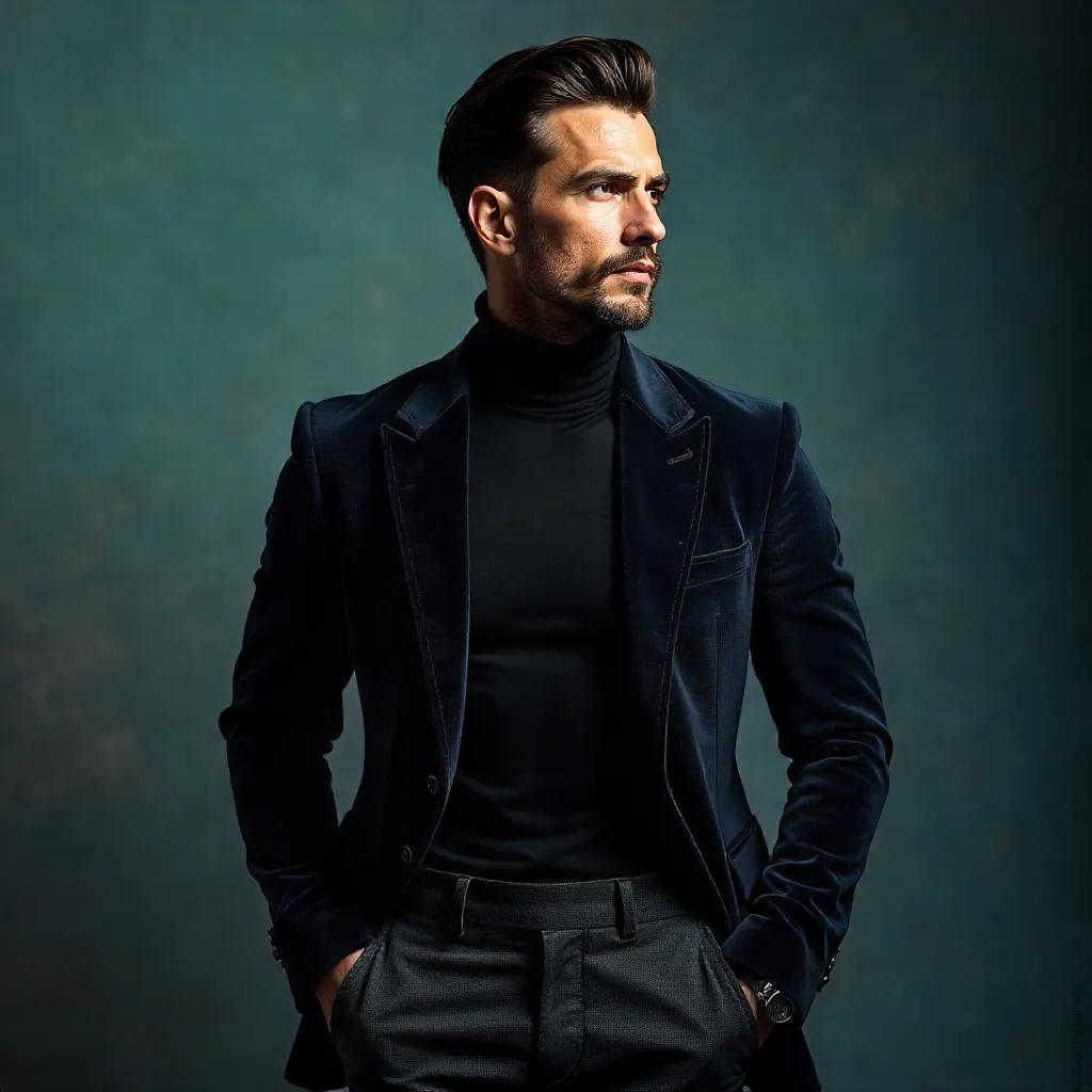 Modern Masculinity Portrait: Dramatic Fashion