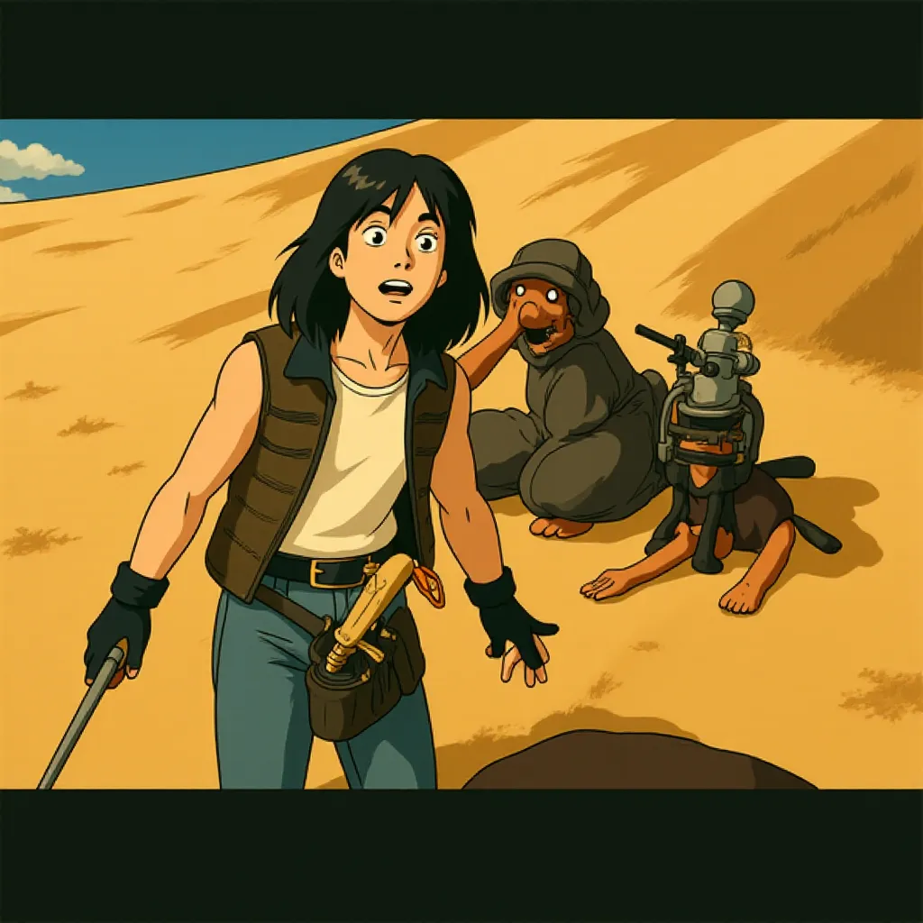 Chris Hemsworth in Furiosa: A Mad Max Saga (2024) - Ghibli style