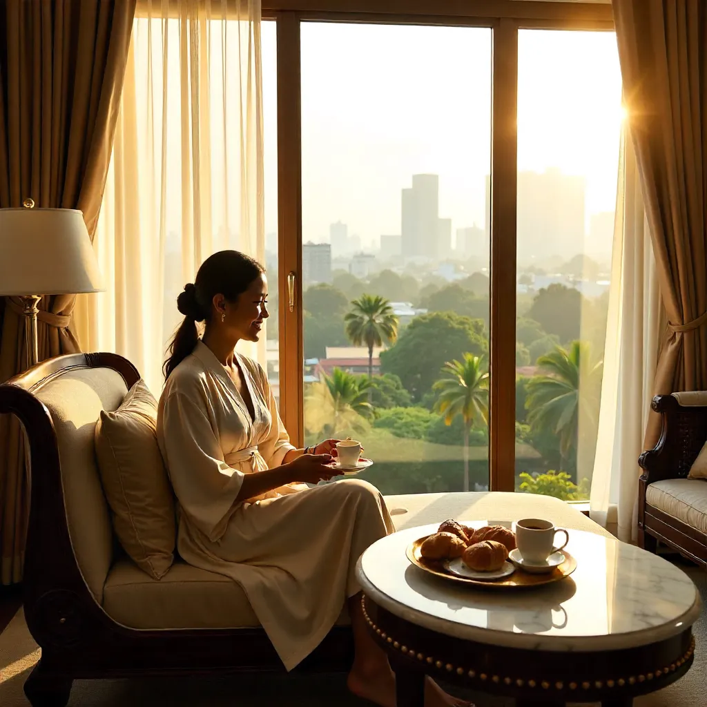 Serene Bangkok Morning in Luxury Suite