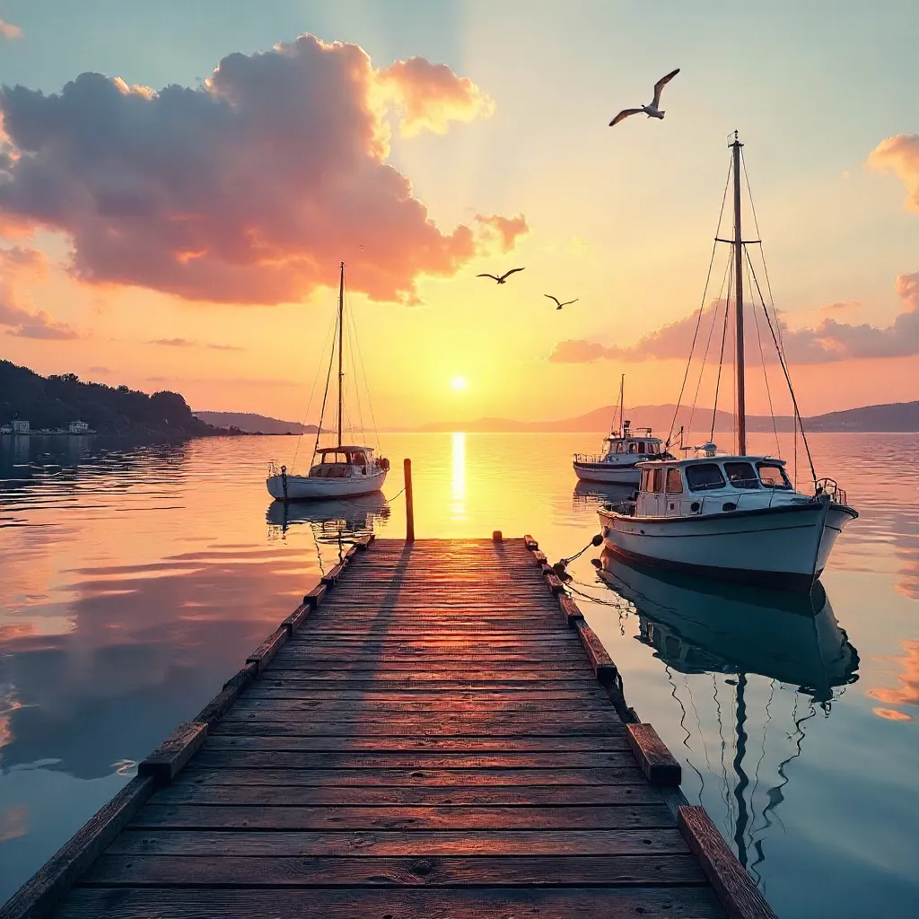Sunset Serenity at the Dock