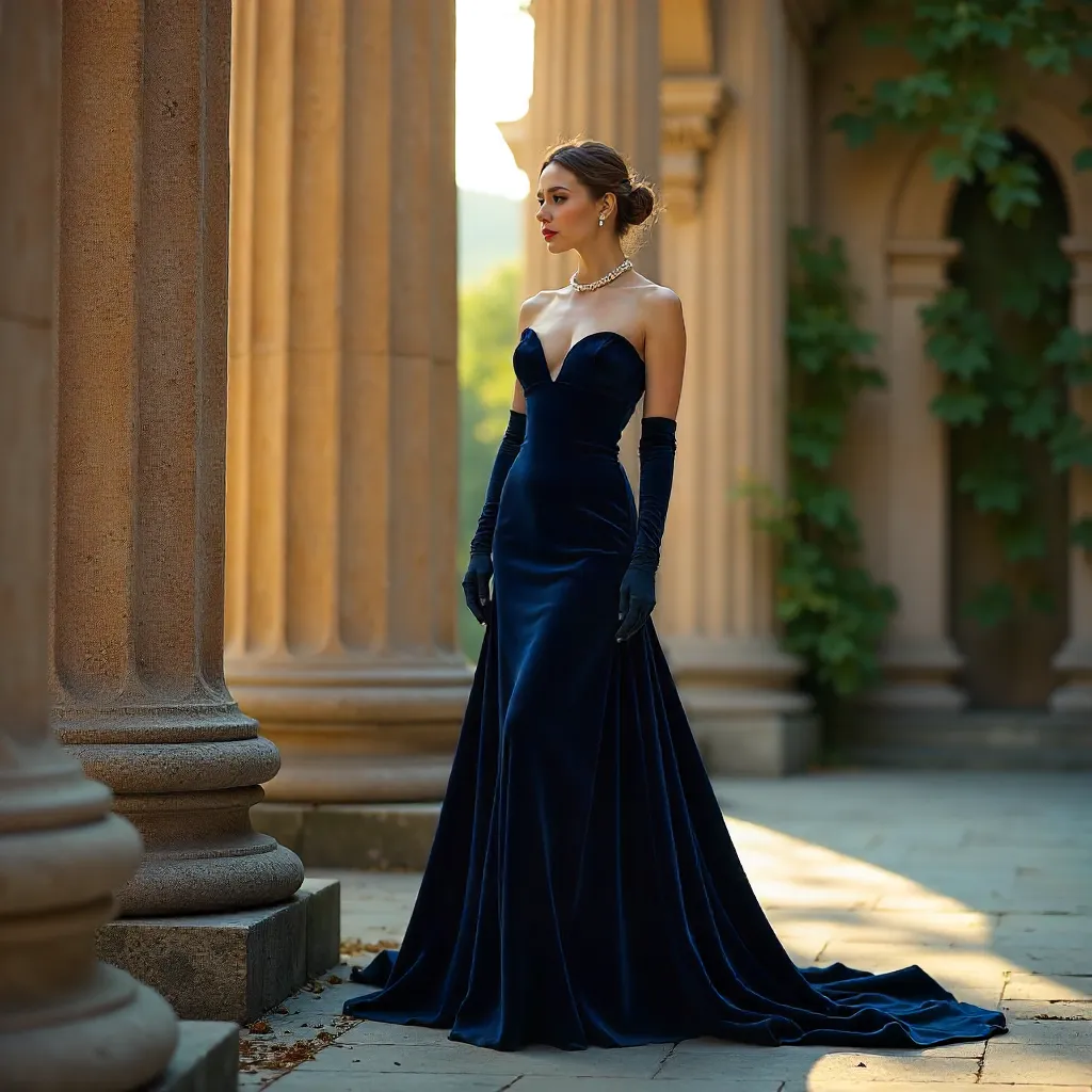 Elegance Amid Ancient Pillars
