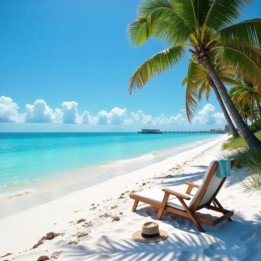 Naples Florida: Tranquil Beach Under a Clear Blue Sky