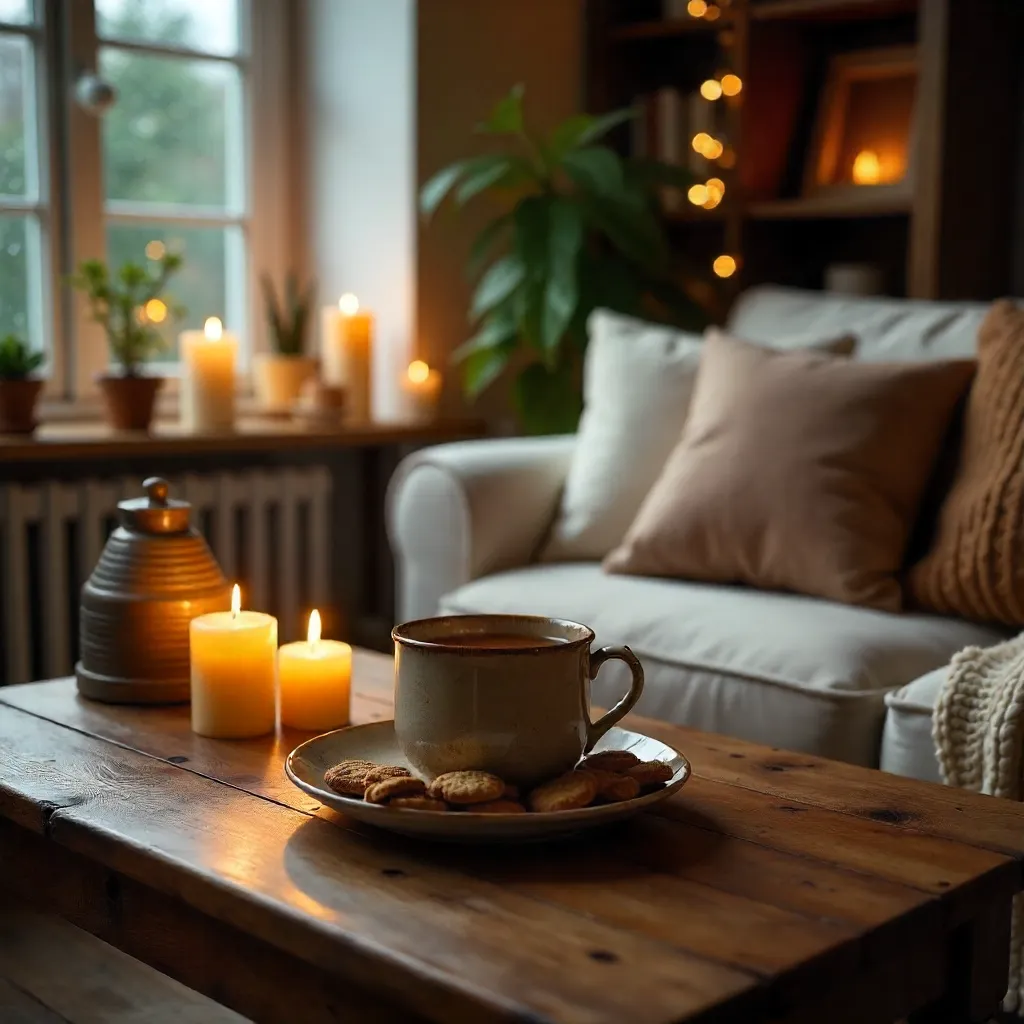 Rainy Cozy Tea by Candlelight