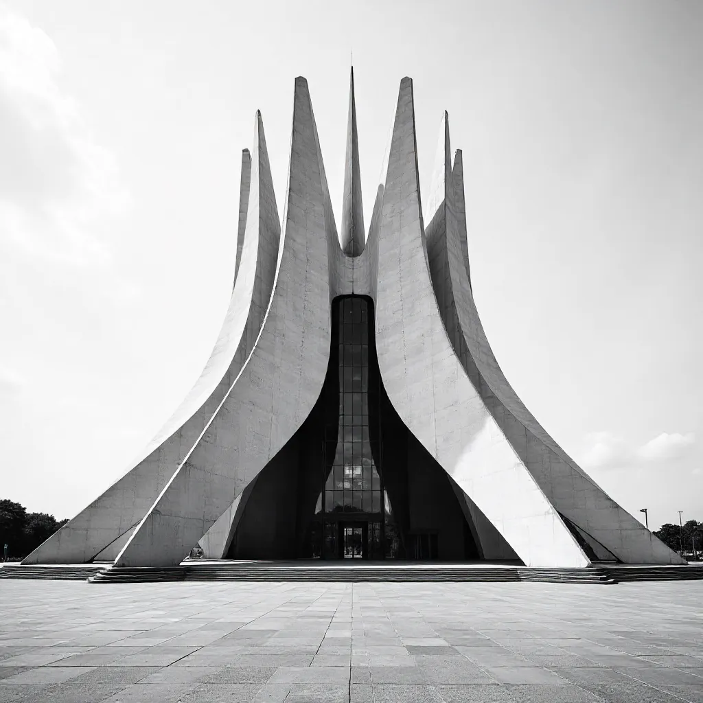 Monochrome Brilliance: Cathedral of Brasília