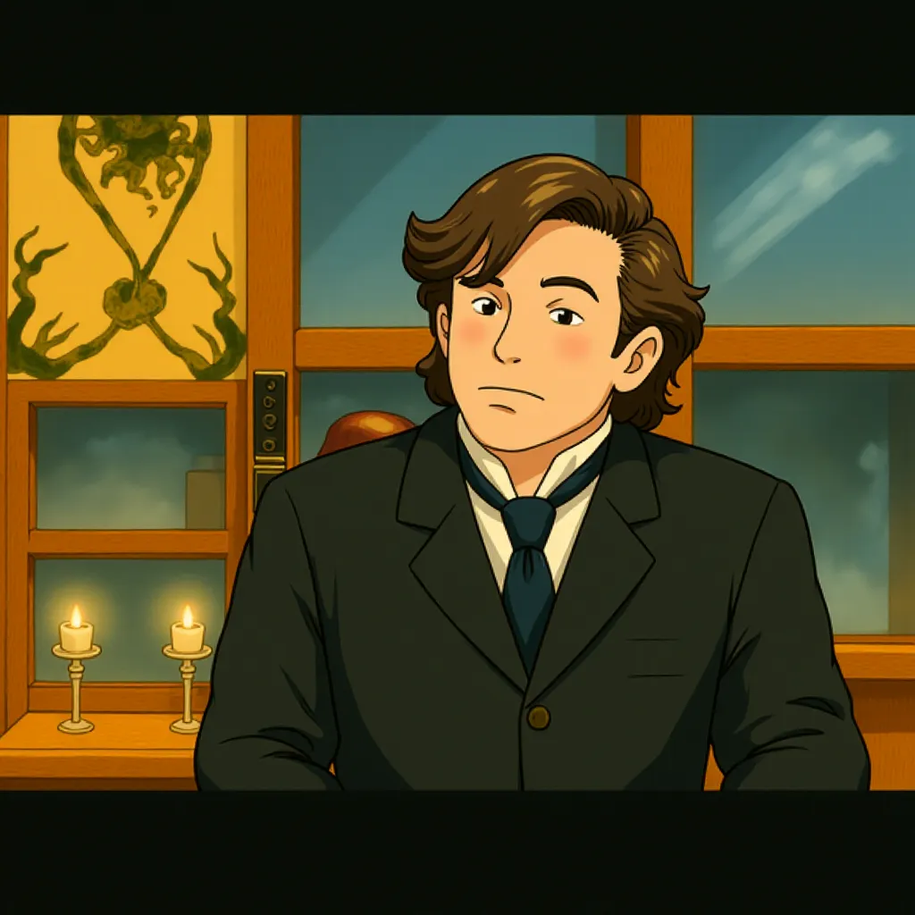 Stephen Fry in Sherlock Holmes: A Game of Shadows (2011) - Anime style