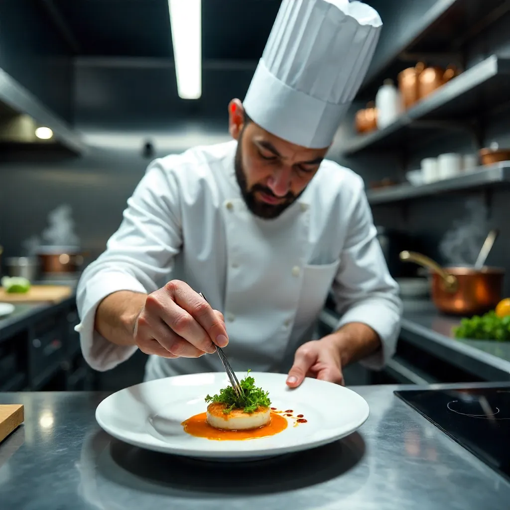 Precision Plating: Chef in a High-End Kitchen