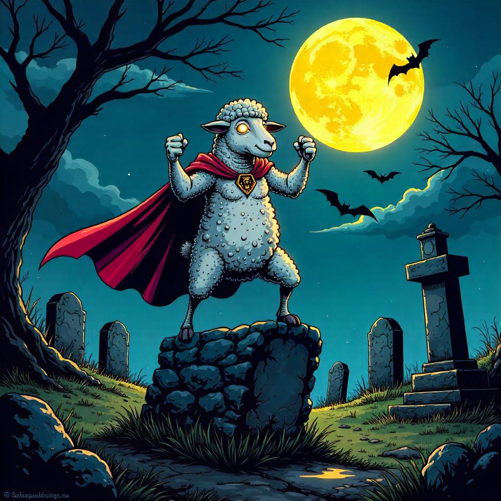 Super Sheep in the Graveyard: Comic Night