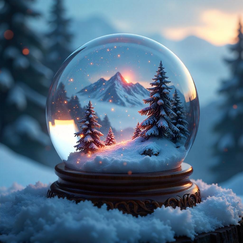 Nebulous Fog in a Snow Globe: Digital Dreamscape