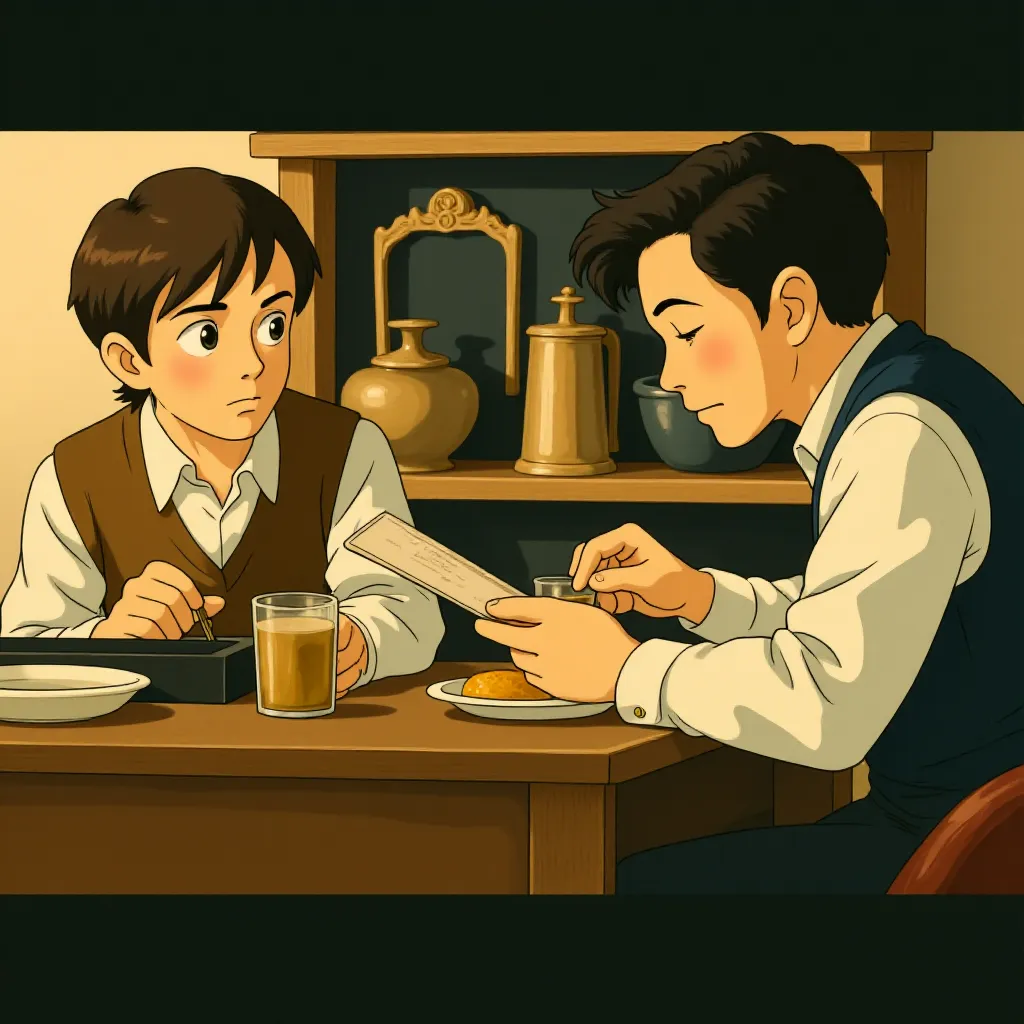Brad Pitt and Casey Affleck in The Assassination of Jesse James by the Coward Robert Ford (2007) - Anime style