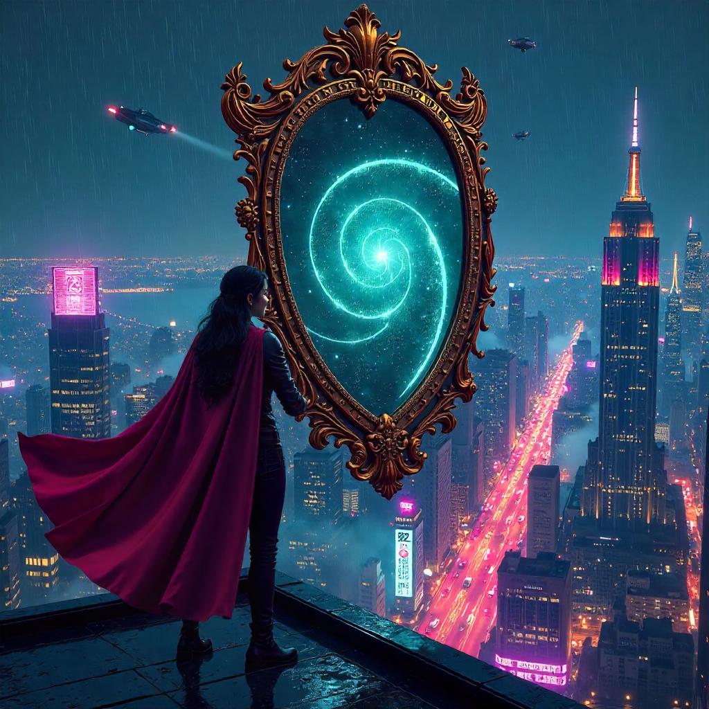 Mirror of Neon: Futuristic City in Comics