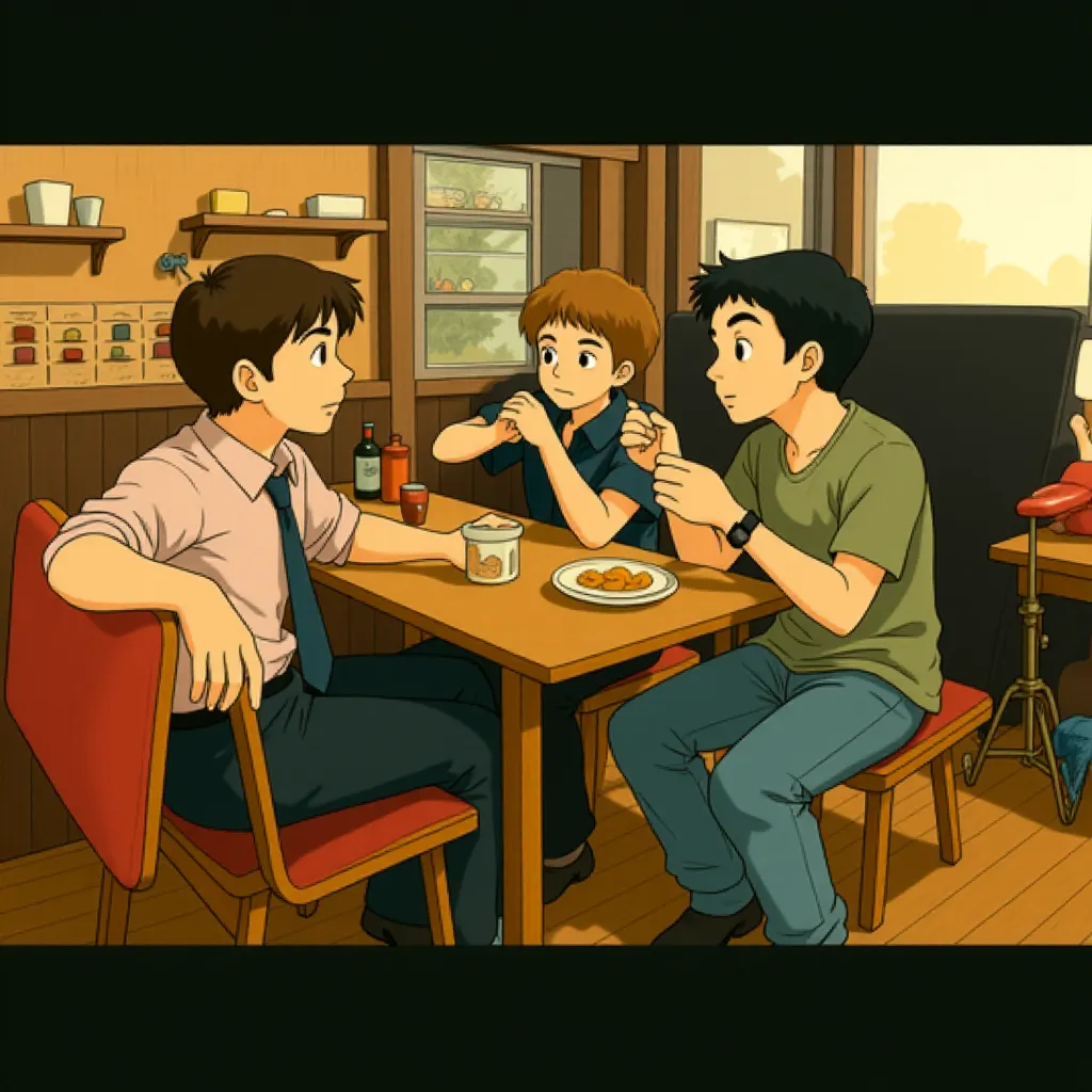 Robert Downey Jr., Zach Galifianakis, and Todd Phillips in Due Date (2010) - Anime style