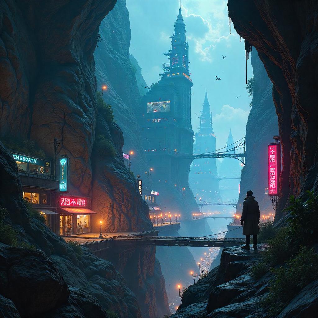 Neon Dungeons: Subterranean Cyberpunk City