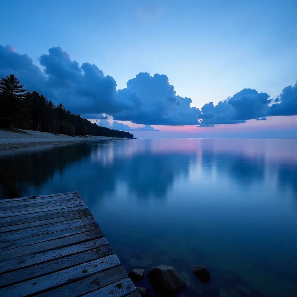 Twilight Serenity on Lake Huron
