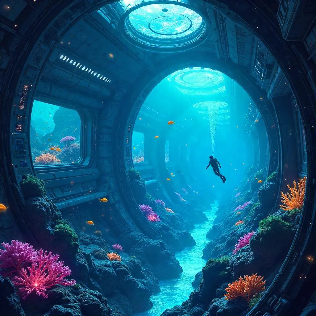 Oceans Within: Anime Dive in an Alien Ship