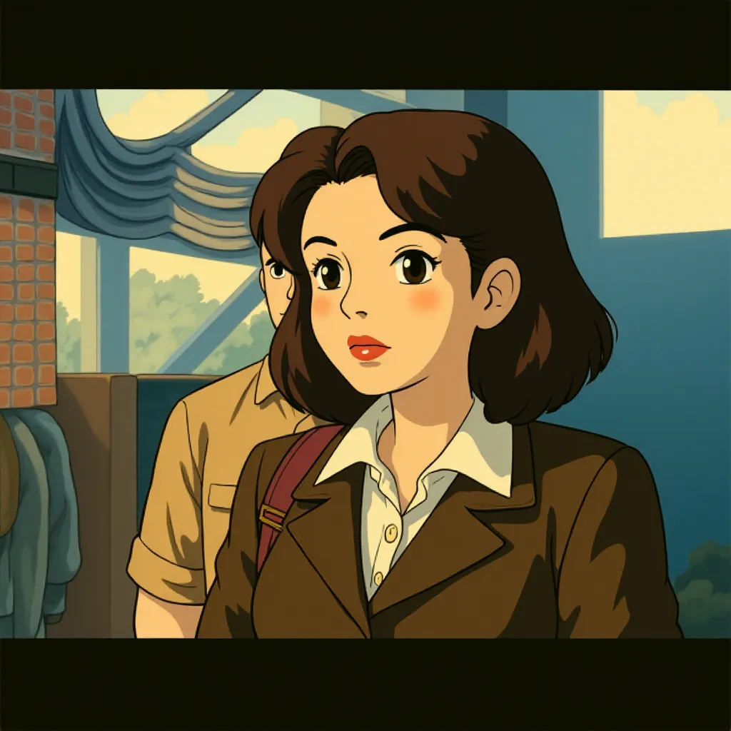 Chris Evans and Hayley Atwell in Captain America: The First Avenger (2011) - Anime style
