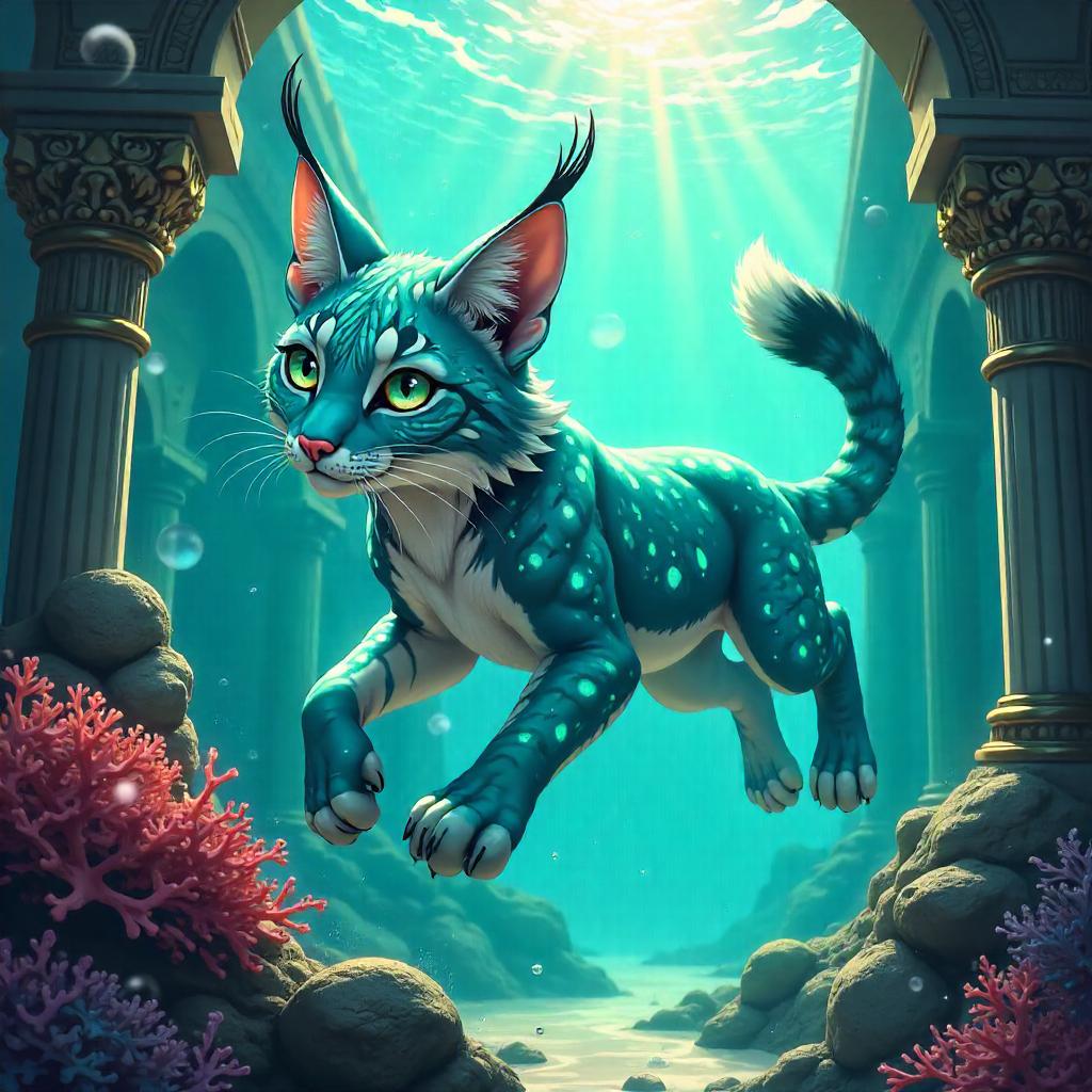 Lynx of Atlantis: Anime Underwater Guardian