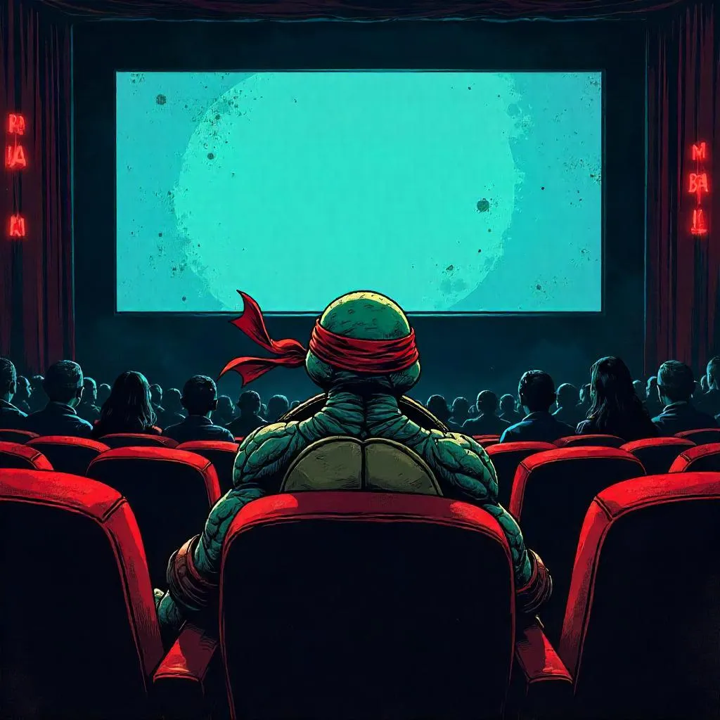 Turtle Hero in a Comic-Theater Showdown