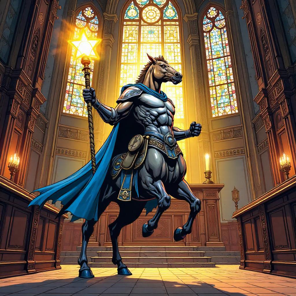 Centaur Hero in a Synagogue