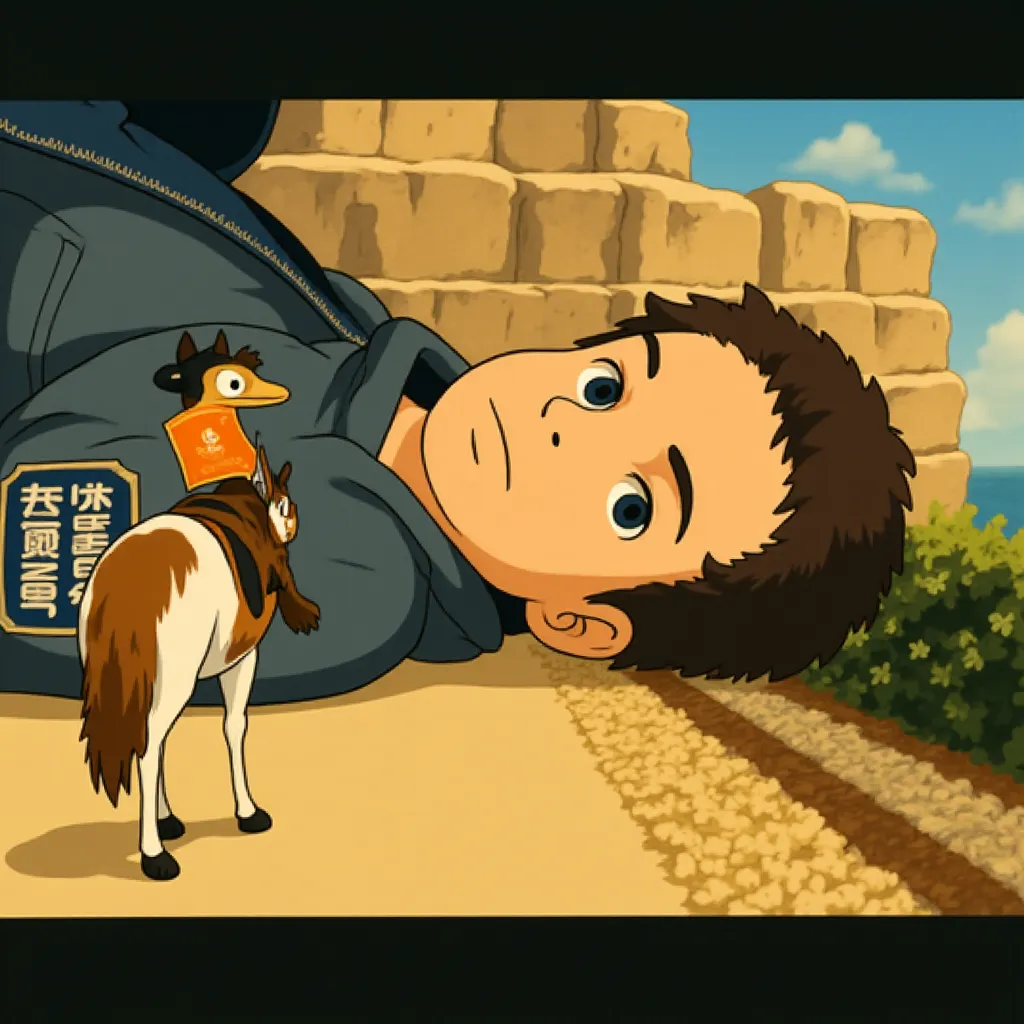 Ben Stiller and Owen Wilson in Night at the Museum (2006) - Anime style