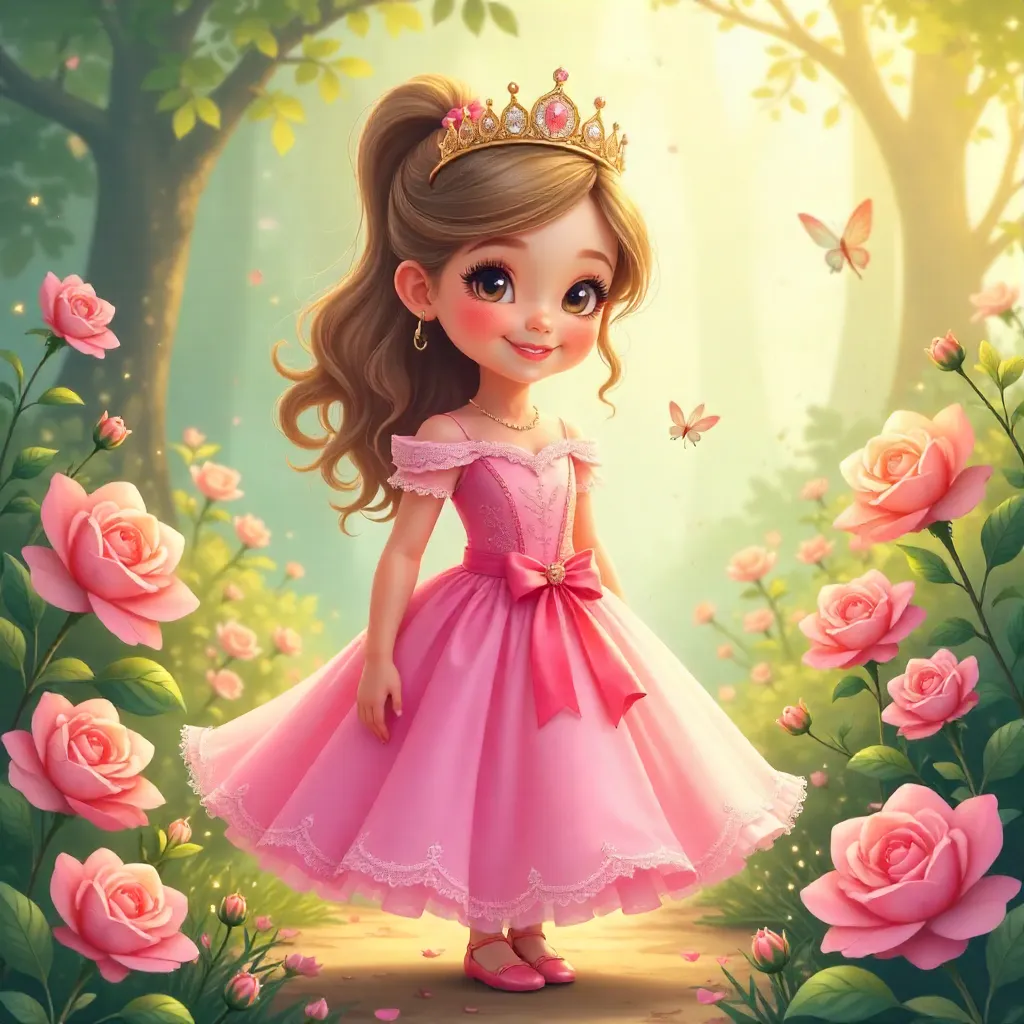 Whimsical Pink Princess Moment