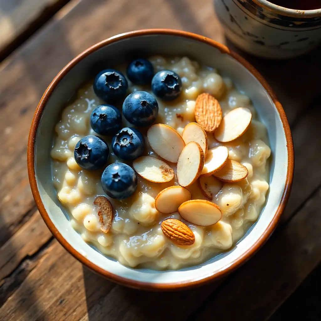 Blueberry Almond Oatmeal Breakfast Bowl