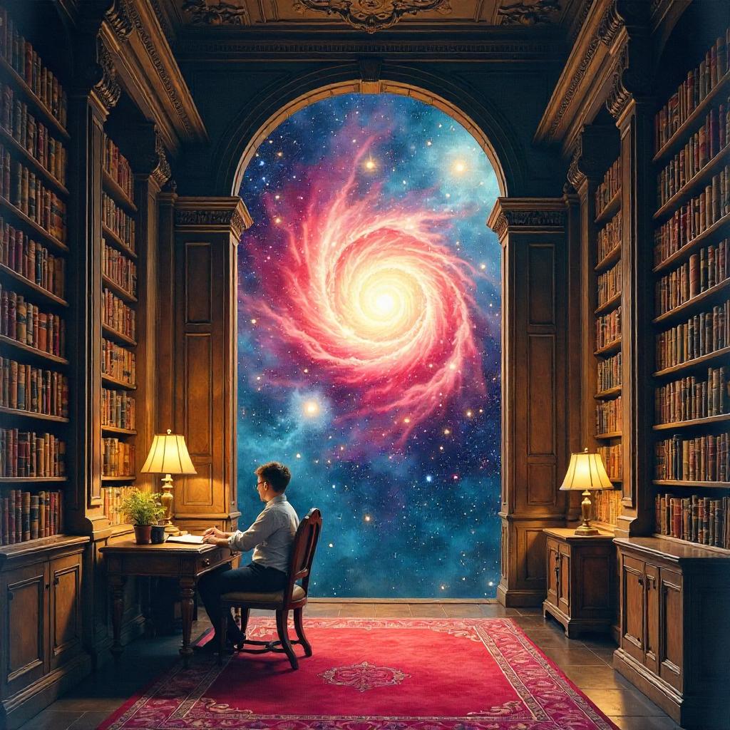 Watercolor Supernova in a Quiet Library