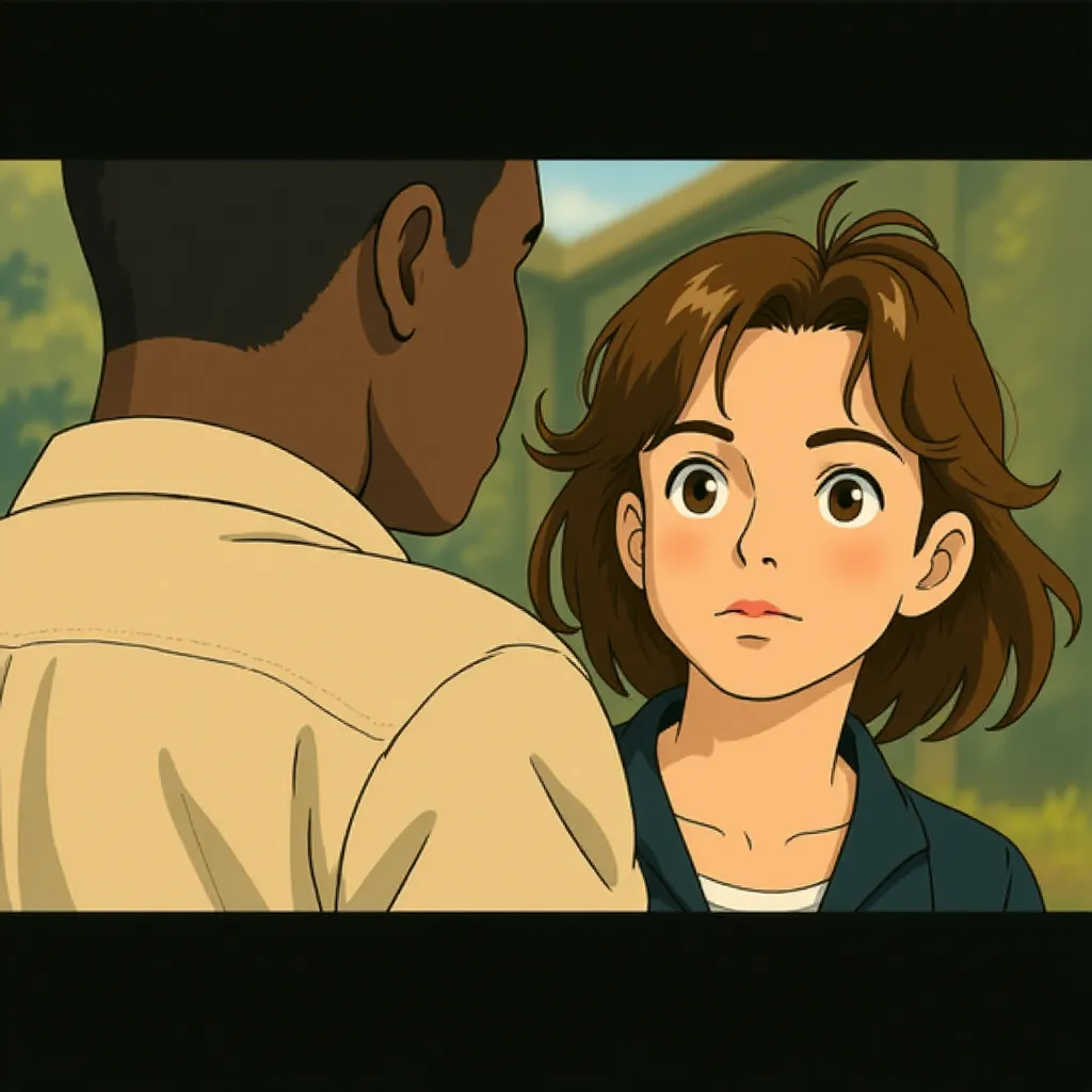 Jennifer Connelly and Djimon Hounsou in Blood Diamond (2006) - Anime style