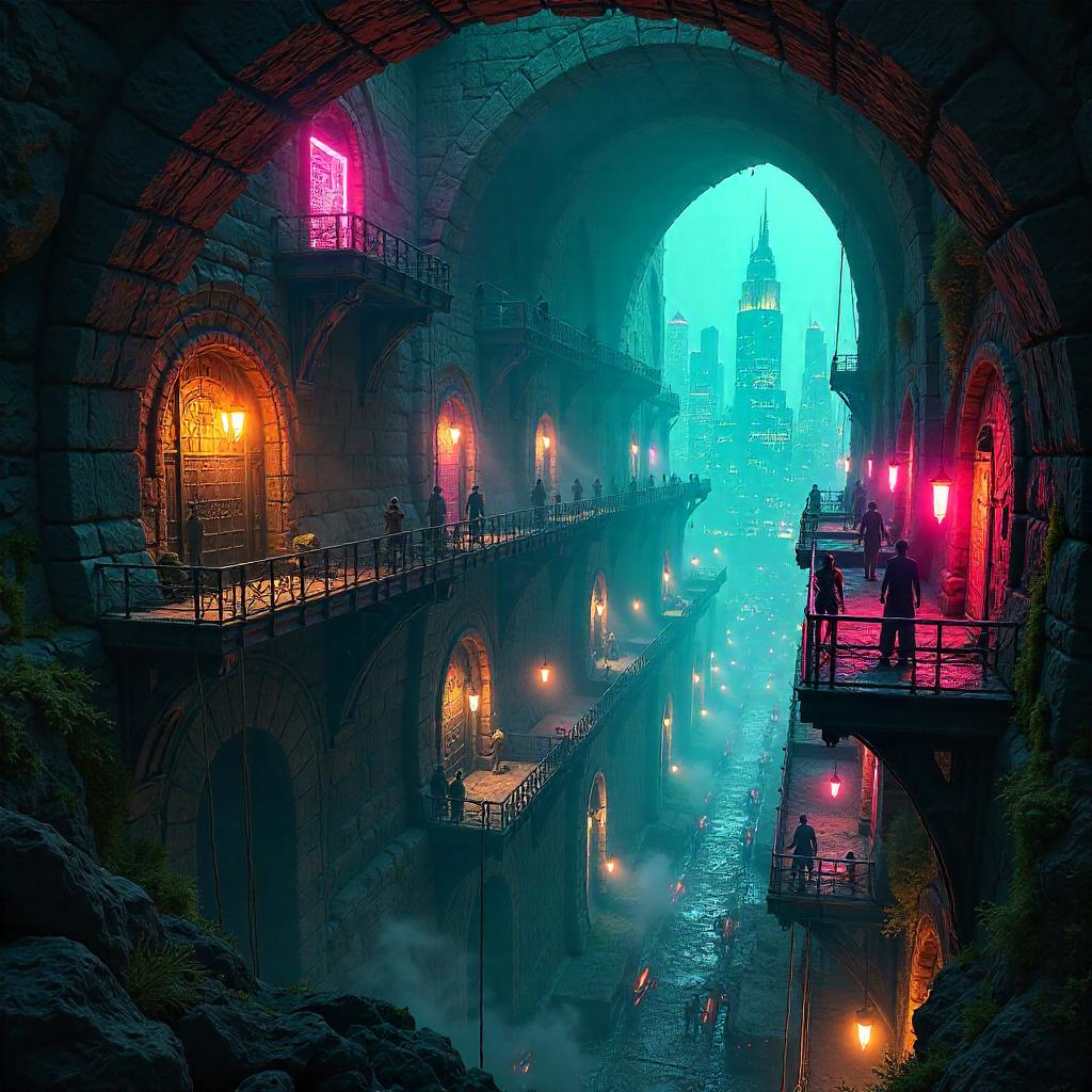 Neon Dungeons: Cyberpunk Castle City