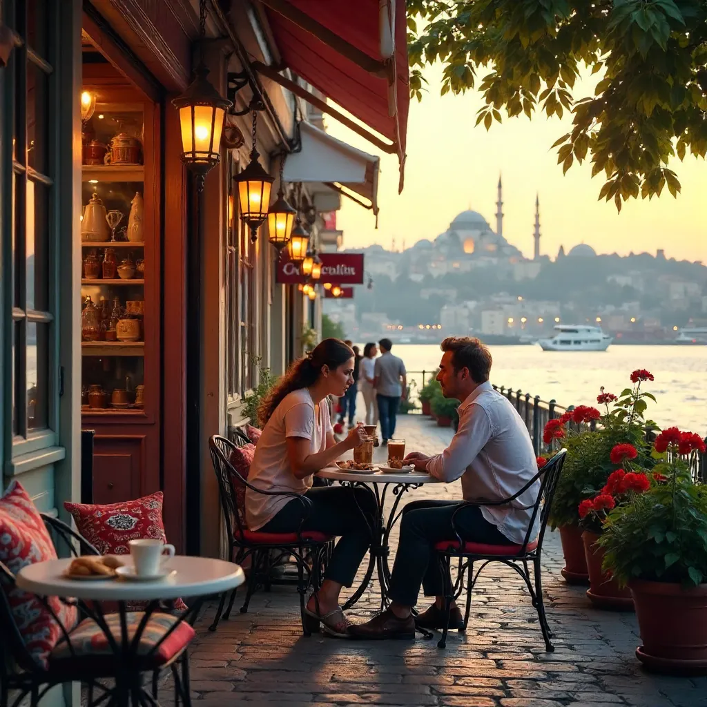 Evening Istanbul Café: Turkish and Iced Coffee