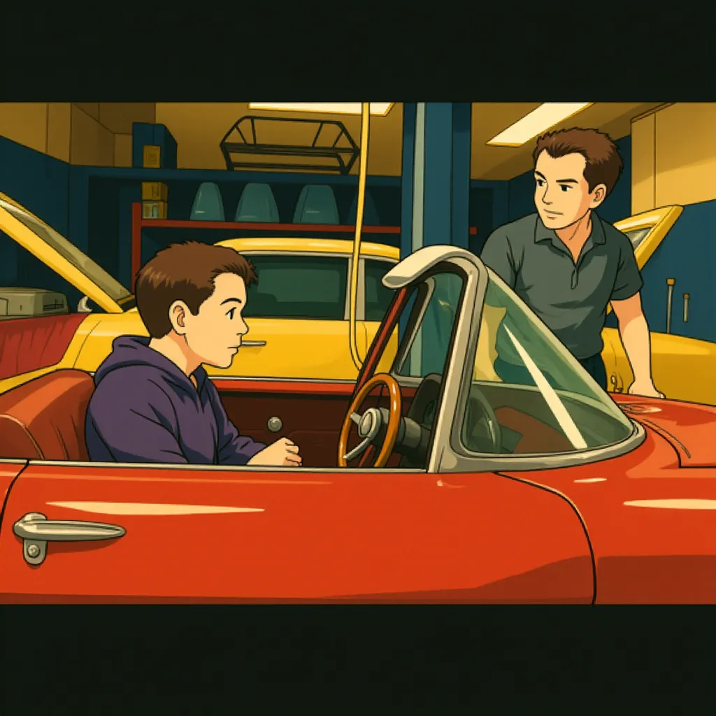 Ron Perlman and Bryan Cranston in Drive (2011) - Anime style
