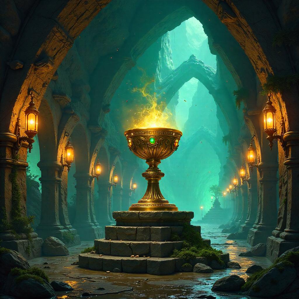 Golden Chalice in the Underground City