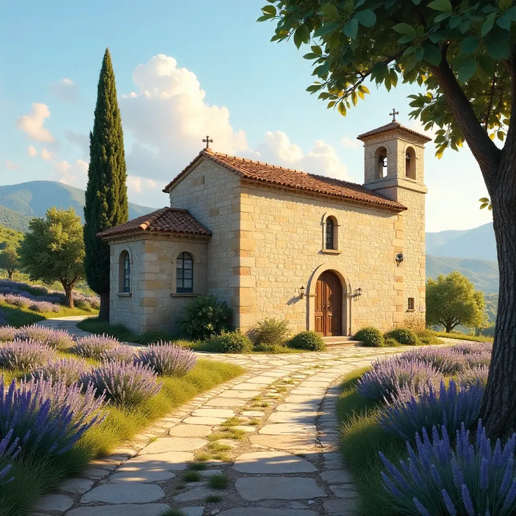 Lourmarin Chapel in Provencal Light